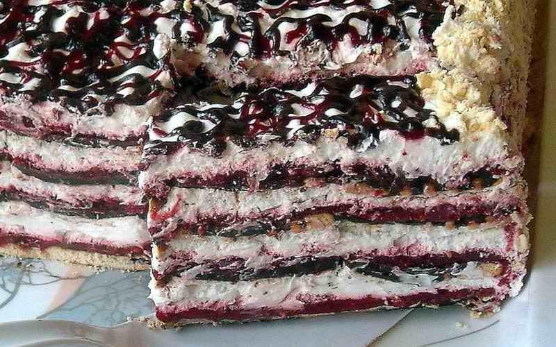 KEKS VOĆNA TORTA BEZ PEČENJA