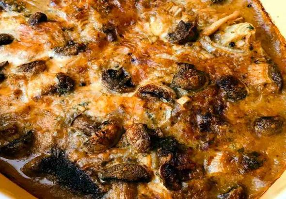 ZAPEČENE ŠNICLE SA ŠAMPINJONIMA