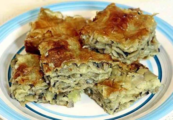 POSNA PITA OD KROMPIRA I GLJIVA